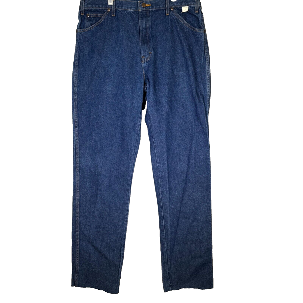 Dickies Industrial Jeans Mens 38x38 Blue Denim Relaxed Fit Straight Leg Workwear